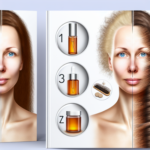 До и после: женщина с восстановленными волосами, средства и иконки 3‑этапного плана