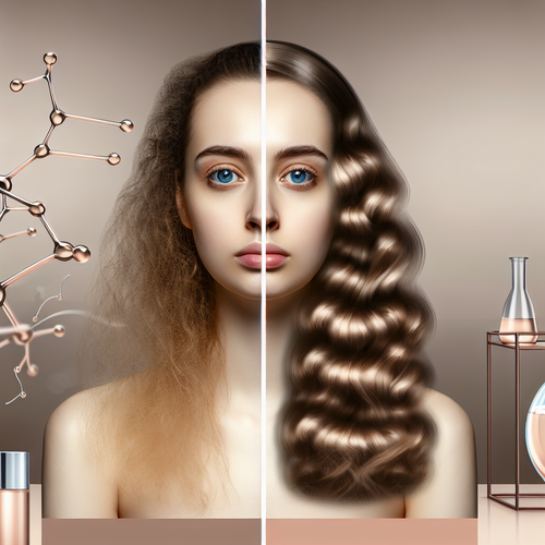 До и после: блестящие восстановленные волосы модели в салоне