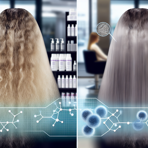 До/после: матовые пряди и гладкие блестящие волосы после холодного восстановления