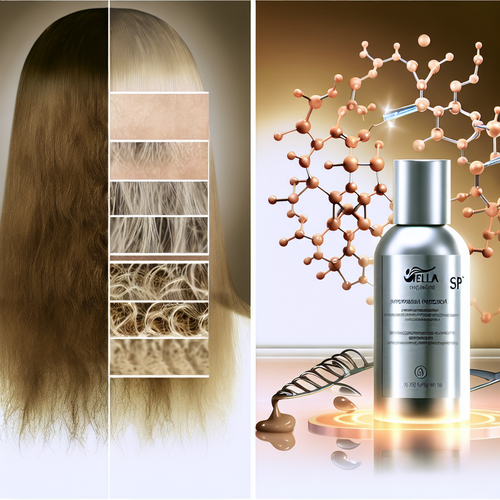 До‑и‑после: восстановленные волосы с флаконом Wella SP и молекулярной схемой