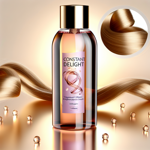 Бутылка флюида Constant Delight, блестящие восстановленные пряди волос и молекулярная графика