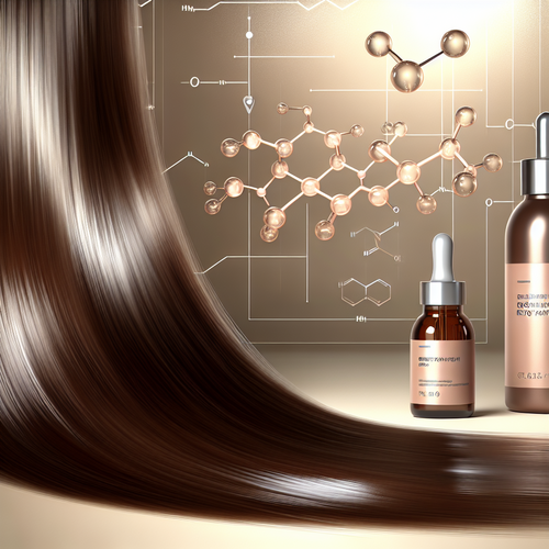 Бутылочки Elseve и сияющие восстановленные волосы, молекулярный график