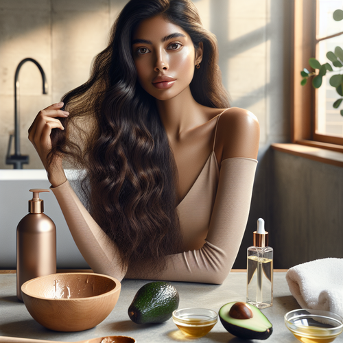 Рука держит Bonding C78, рядом миски с авокадо и мёдом, утренний свет