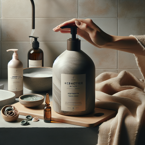 Шампунь «Счастье Для Волос» и Bonding C78 Hair Mask на ванной полке